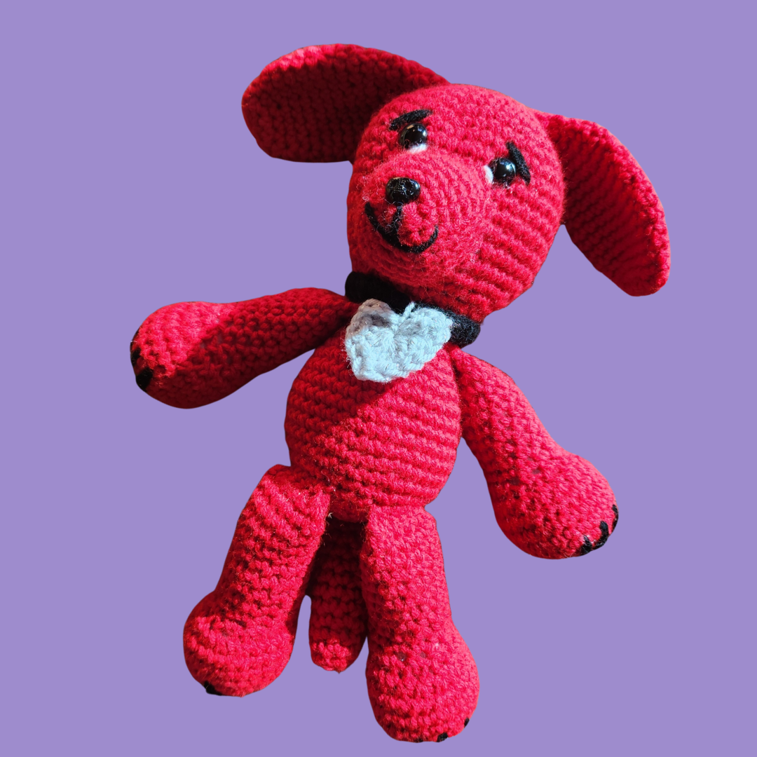 crochet dog stuffie