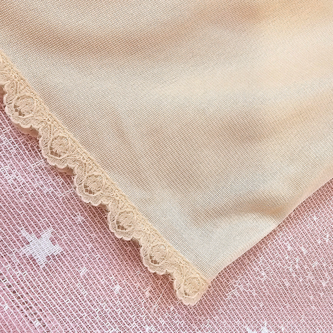 warners cream slip skirt