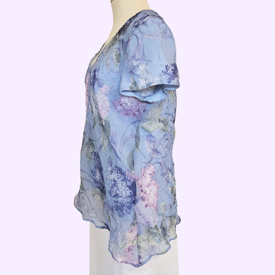 miss dorby asymmetrical hydrangea top