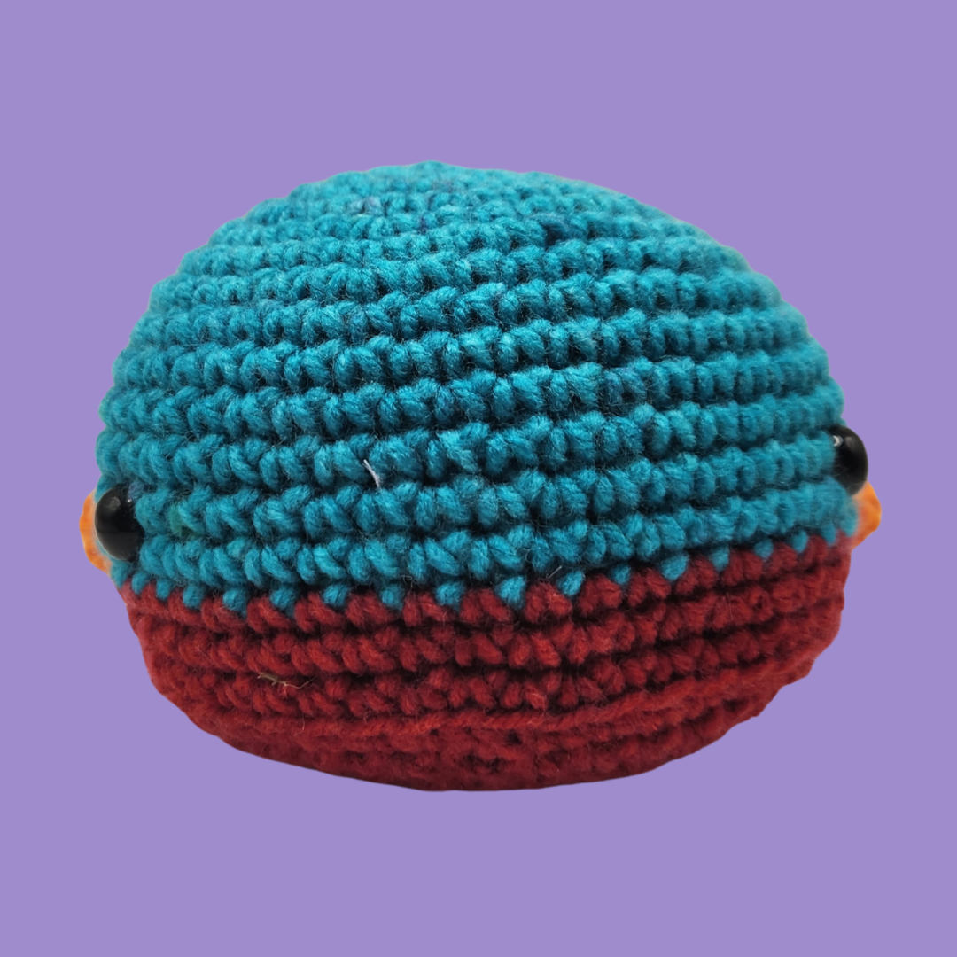 crochet whale stuffie