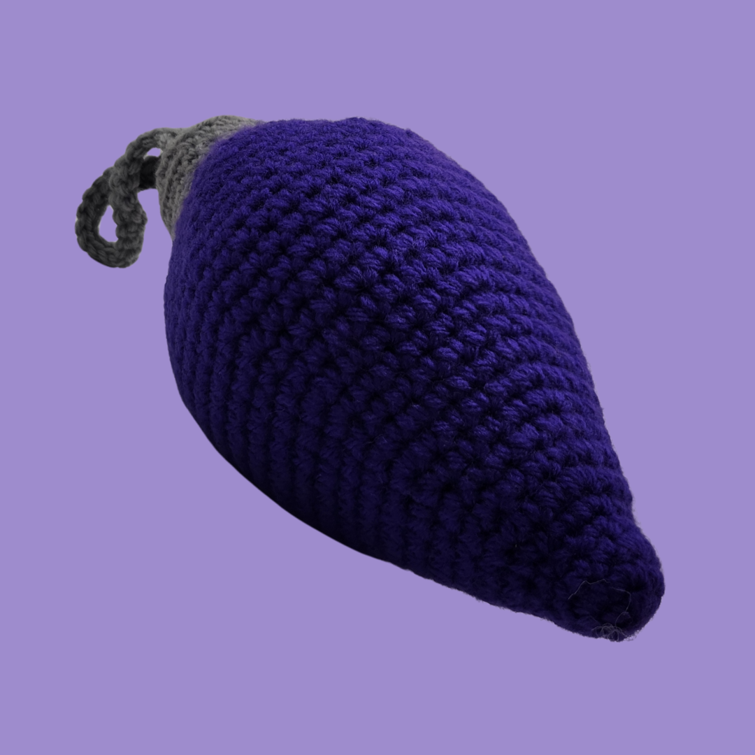 crochet christmas bulb stuffie
