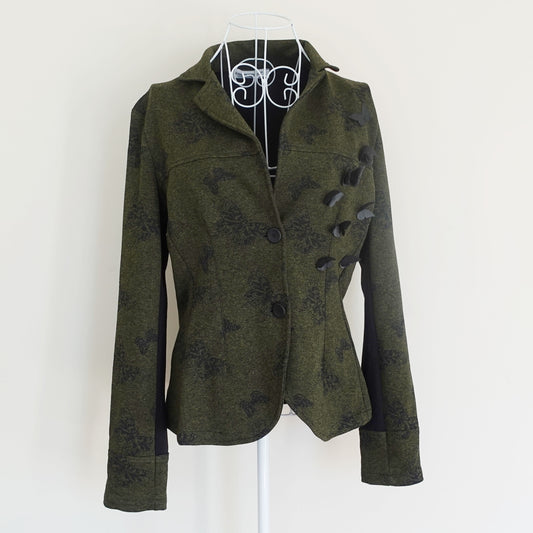 green and black butterfly jacket