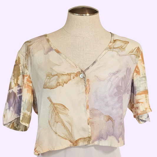 rabbit rabbit rabbit  pastel cropped blouse