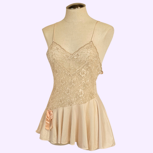 undercover wear lace peach camisole