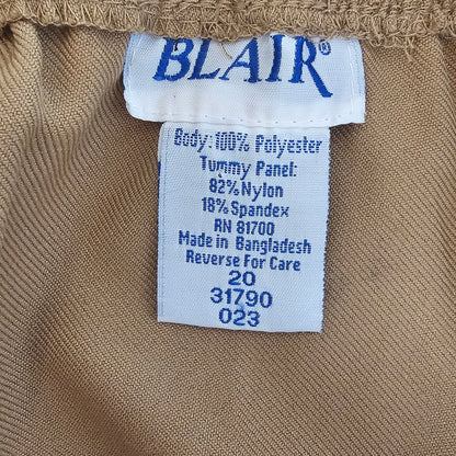 blair tan a line knee length skirt