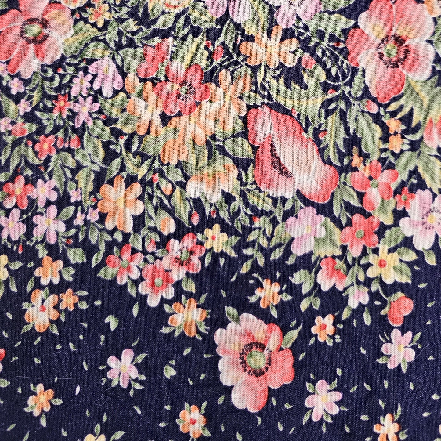 unbranded navy floral midi skirt