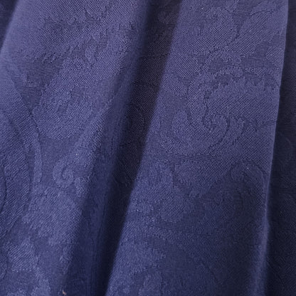 unbranded navy pleated paisley midi skirt