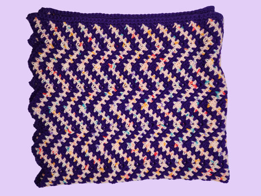 crochet chevron blanket