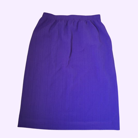 vintage purple elastic waist skirt