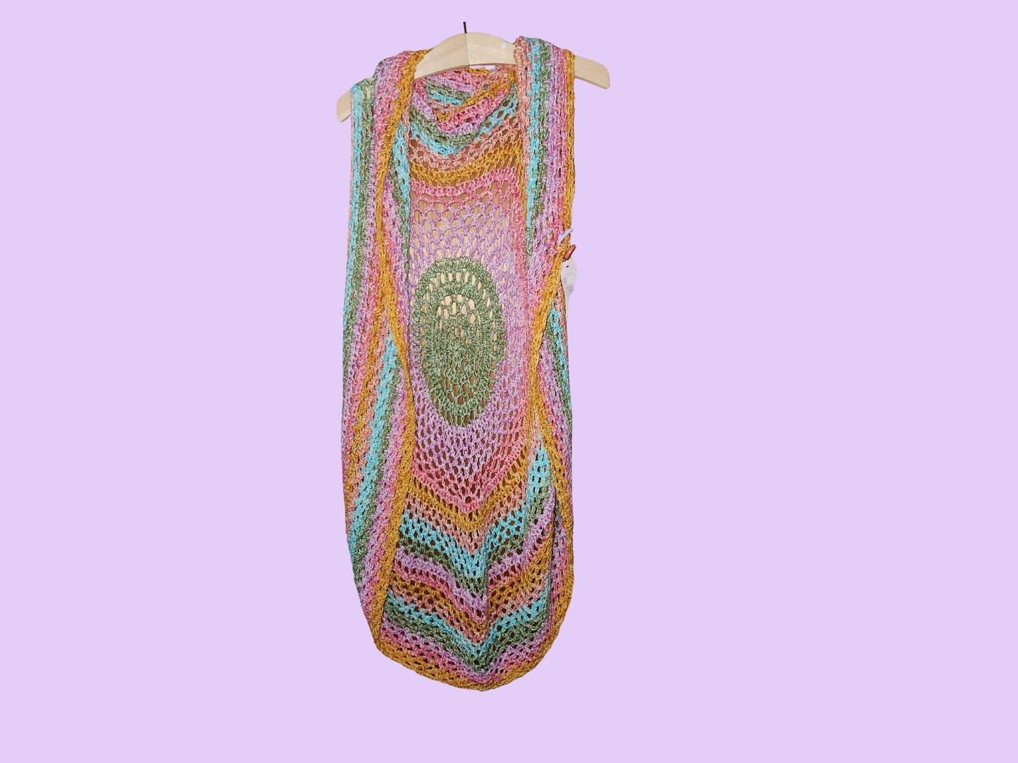 crochet circular vest
