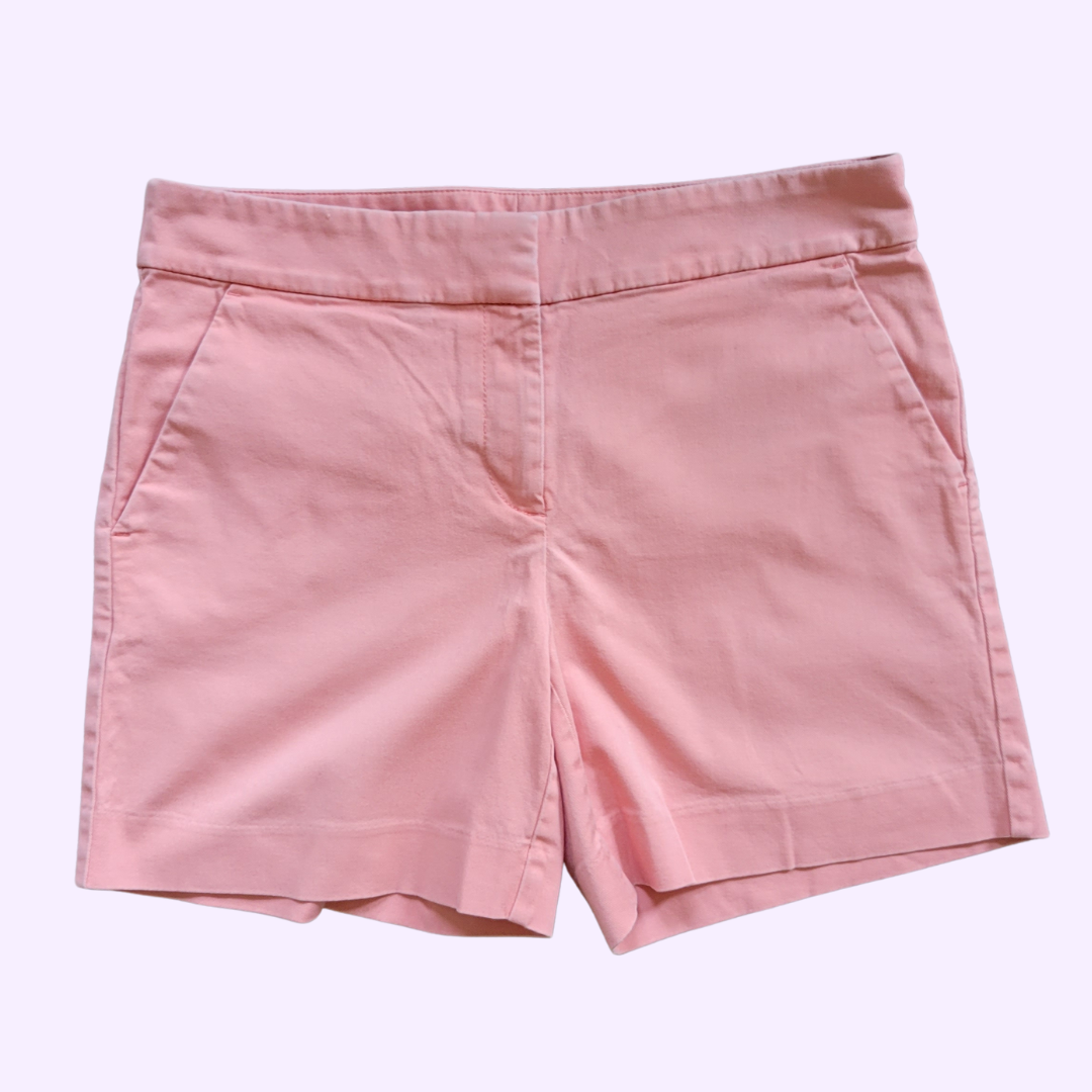 pastel pink midrise shorts