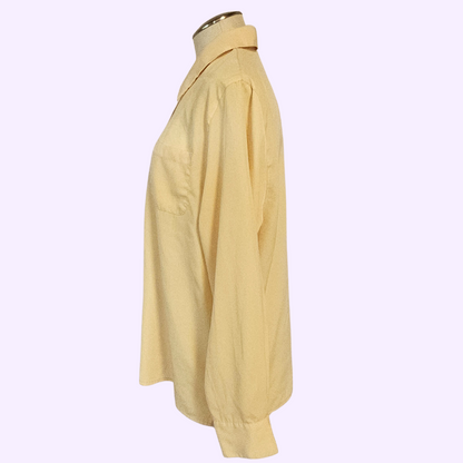 northern traditions long sleeve yellow blouse