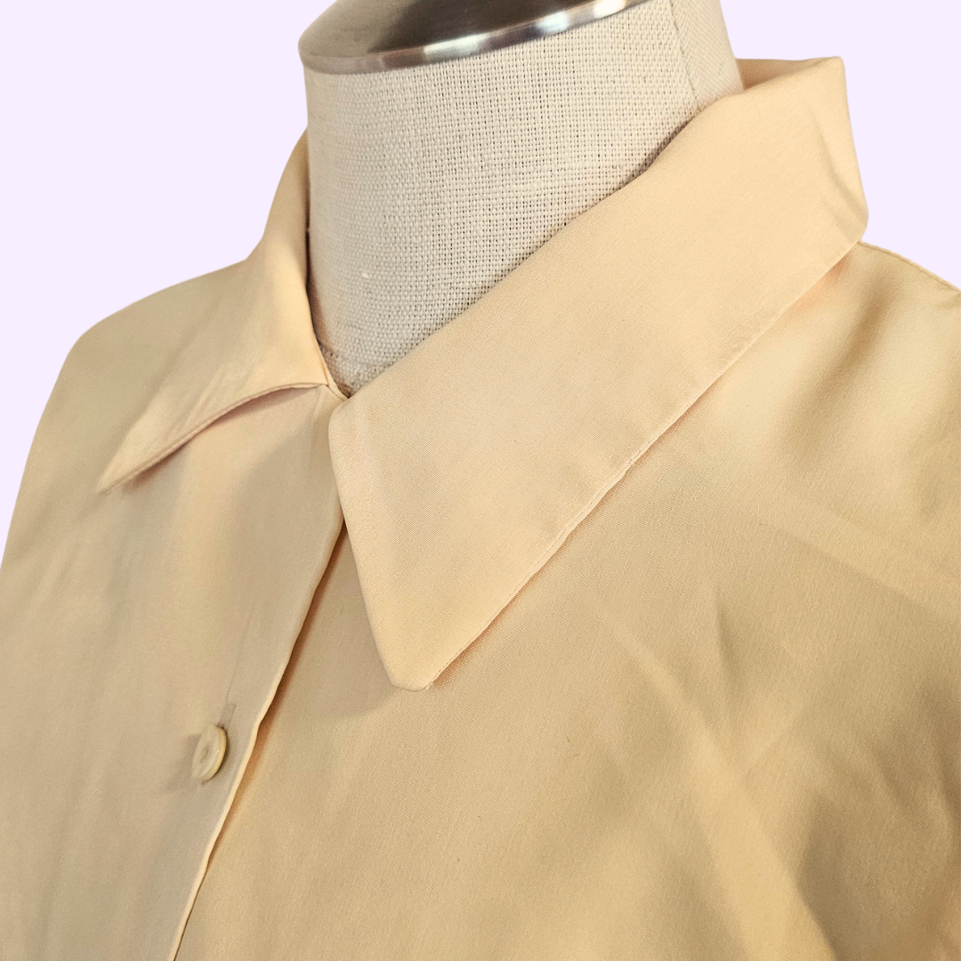 northern traditions long sleeve yellow blouse
