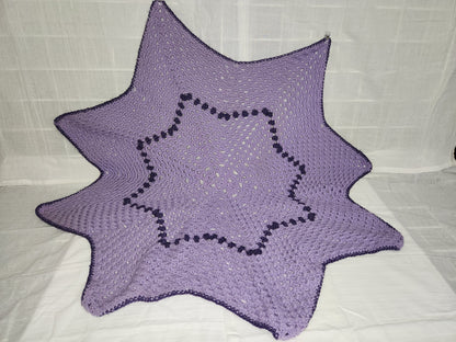 crochet 8 point star baby blanket