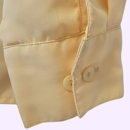 northern traditions long sleeve yellow blouse