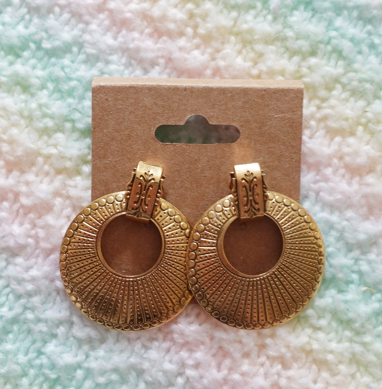 vintage golden earrings