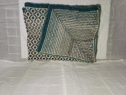 crochet mosaic throw