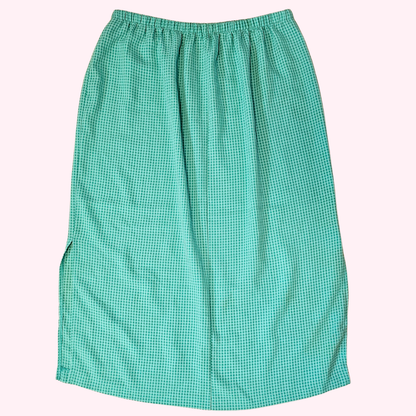 unbranded teal checkered skirt