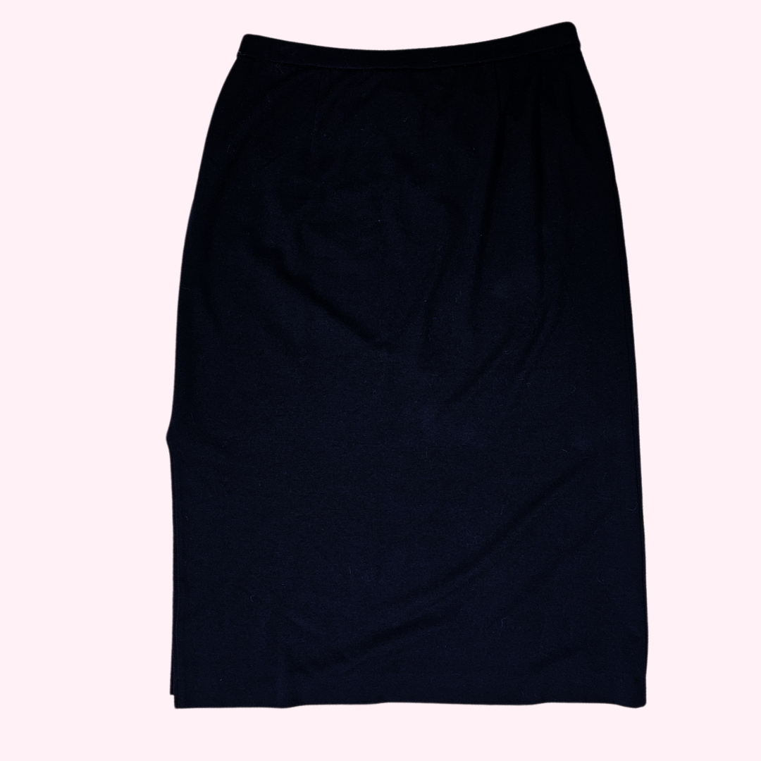 bleyle navy midi skirt