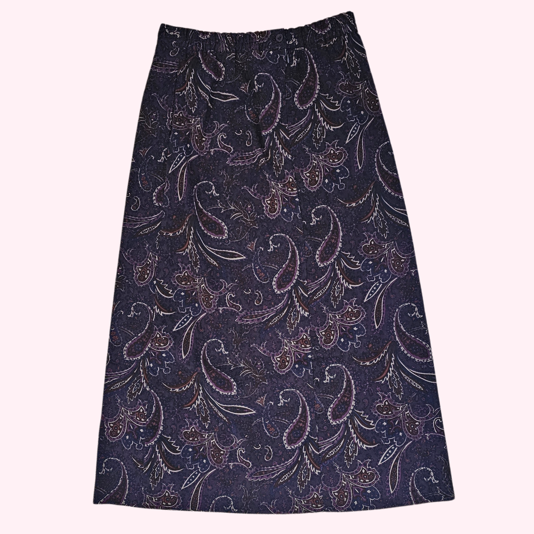 canyon road purple paisley skirt