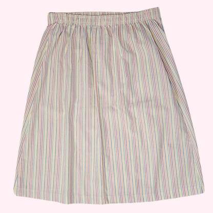 unbranded pastel candy stripe midi skirt