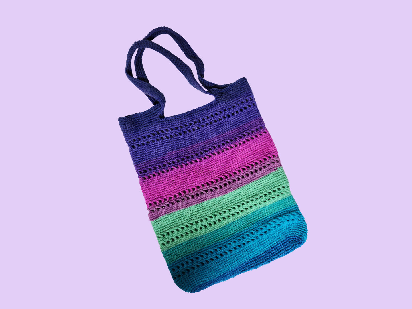 crochet troll bridges tote bag