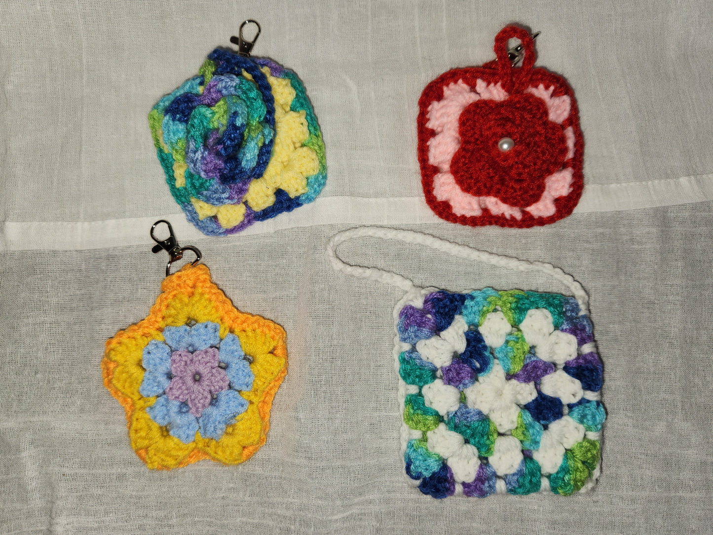 crochet bag charm
