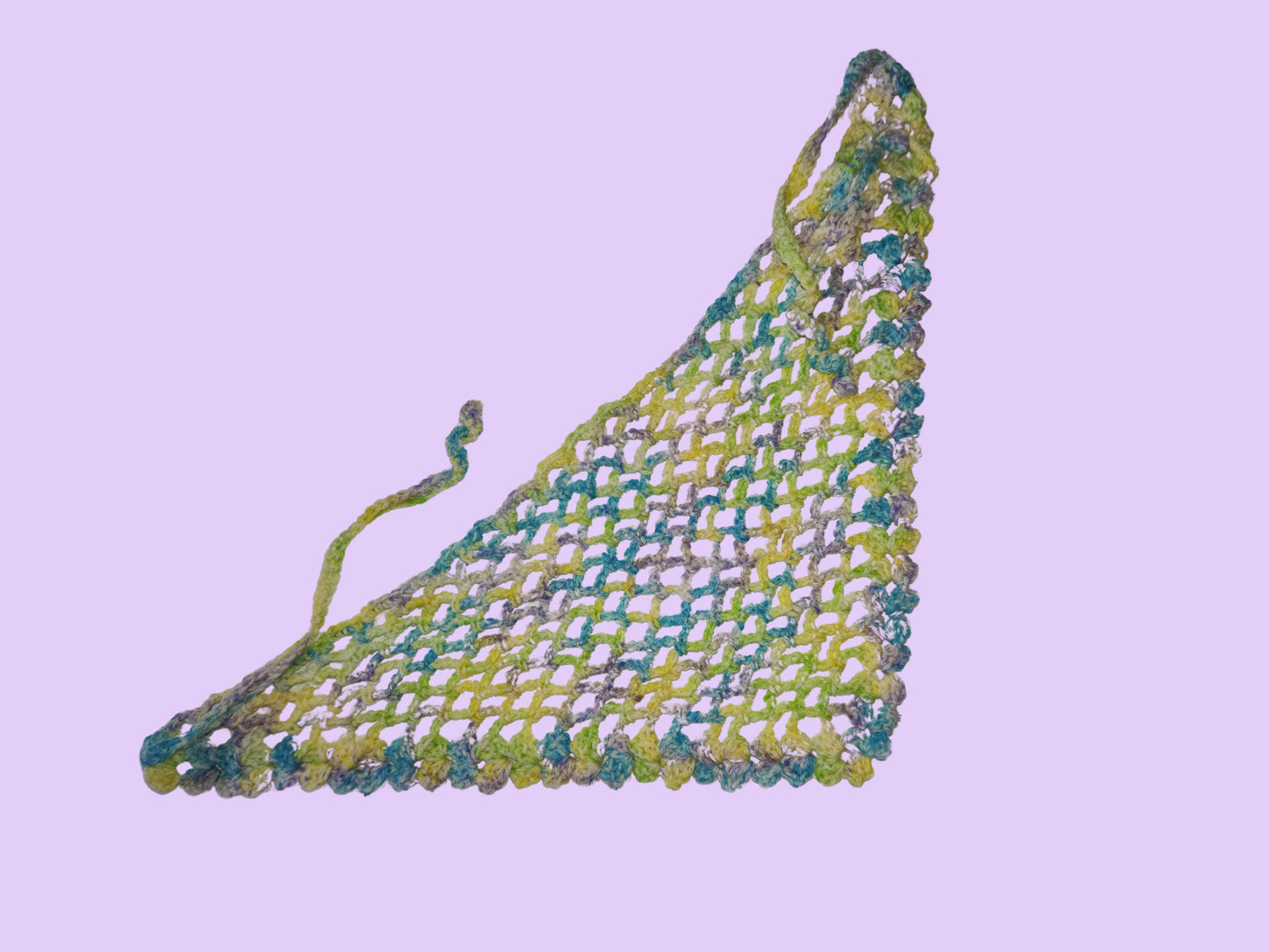 crochet mesh bandana