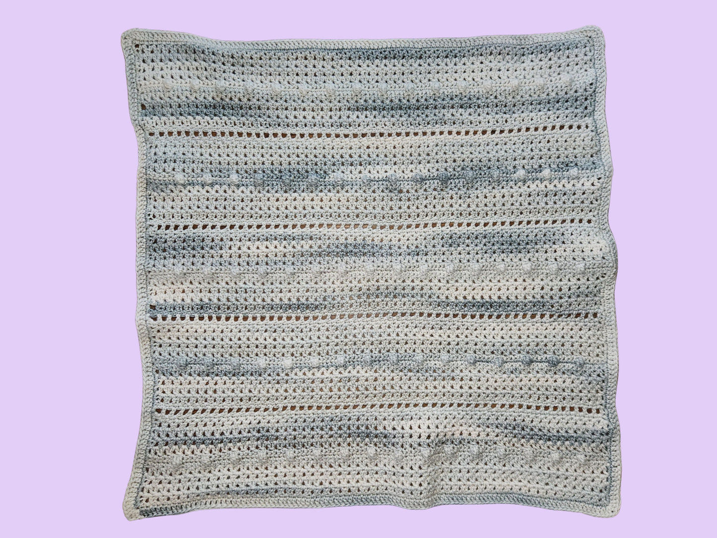 crochet bobble's &  V's blanket