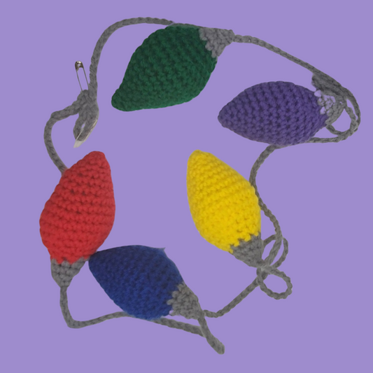 crochet light bulb garland