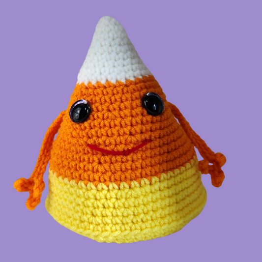 crochet candy corn stuffie