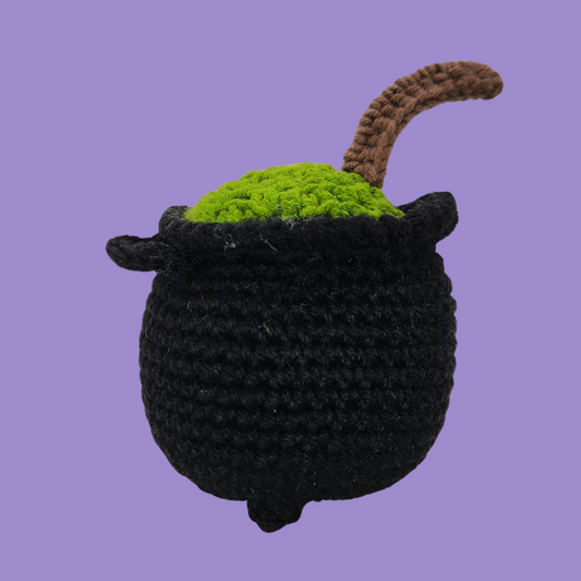 crochet cauldron stuffie