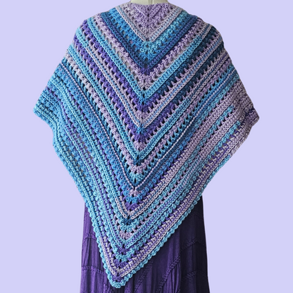 crochet empty spaces shawl