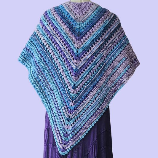 crochet empty spaces shawl