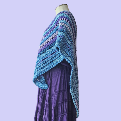 crochet empty spaces shawl