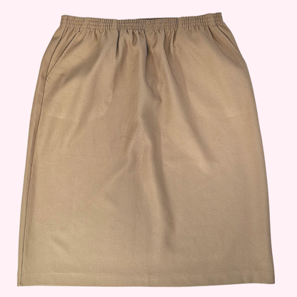blair tan a line knee length skirt