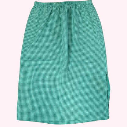 unbranded teal checkered skirt