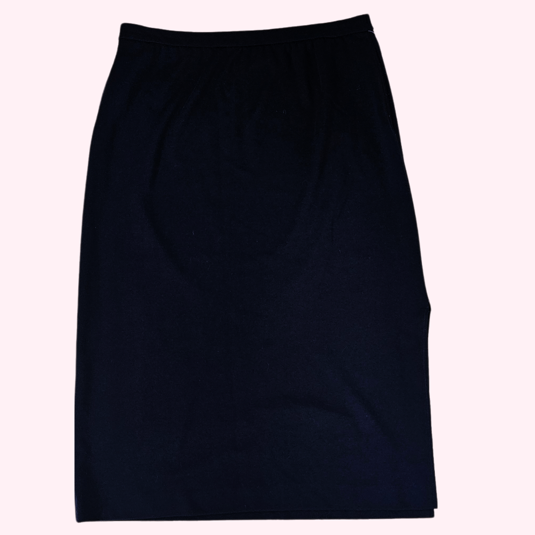 bleyle navy midi skirt