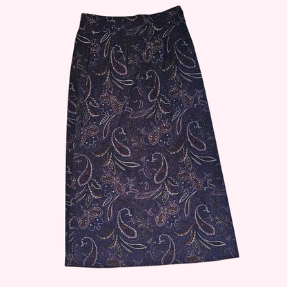 canyon road purple paisley skirt