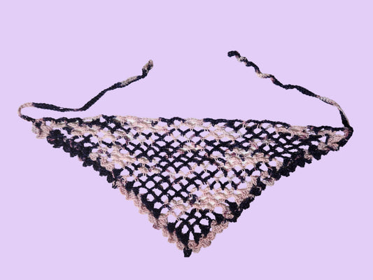 crochet mesh bandana