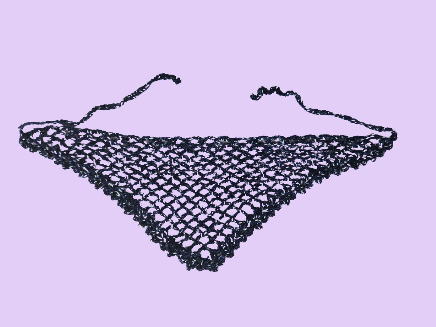 crochet mesh bandana