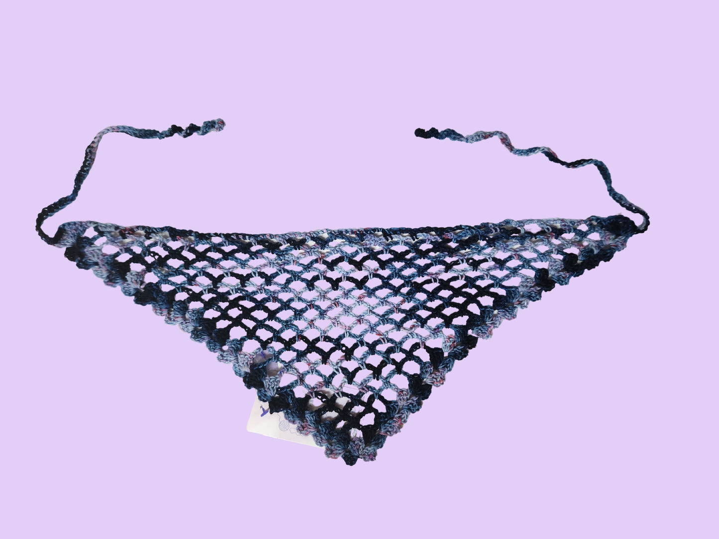 crochet mesh bandana