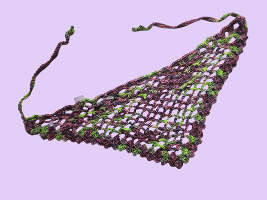 crochet mesh bandana