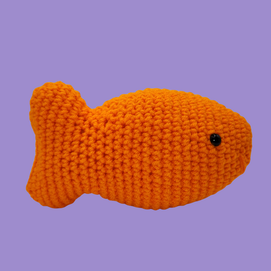 crochet goldfish stuffie