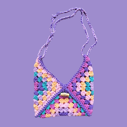 crochet granny bag