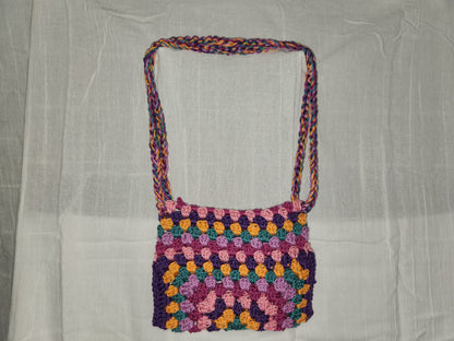 crochet granny square bag