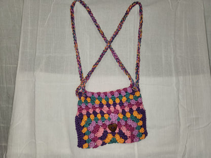 crochet granny square bag