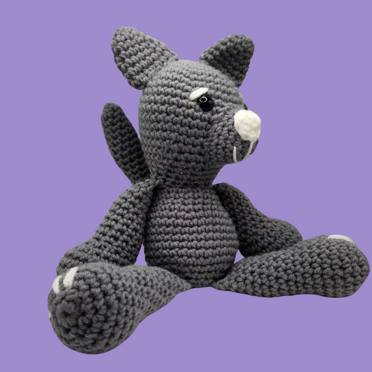 crochet cat stuffie