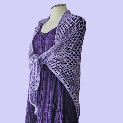 crochet triangle shawl