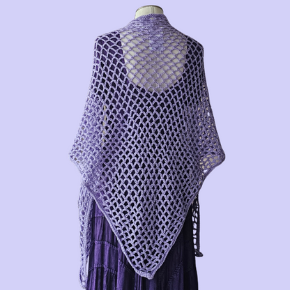 crochet triangle shawl